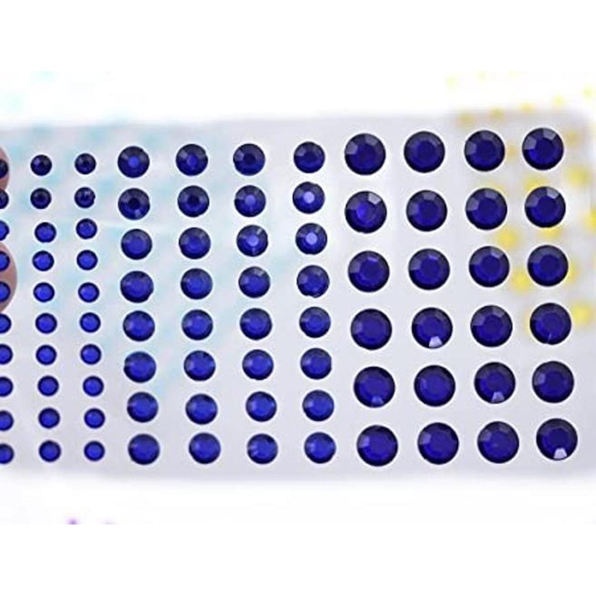Diamantes de imitación acrílicos autoadhesivos de zafiro