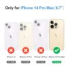 Antsturdy Funda tipo cartera para iPhone 14 Pro Max 5G_2