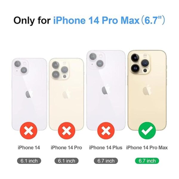 Antsturdy Funda tipo cartera para iPhone 14 Pro Max 5G_2