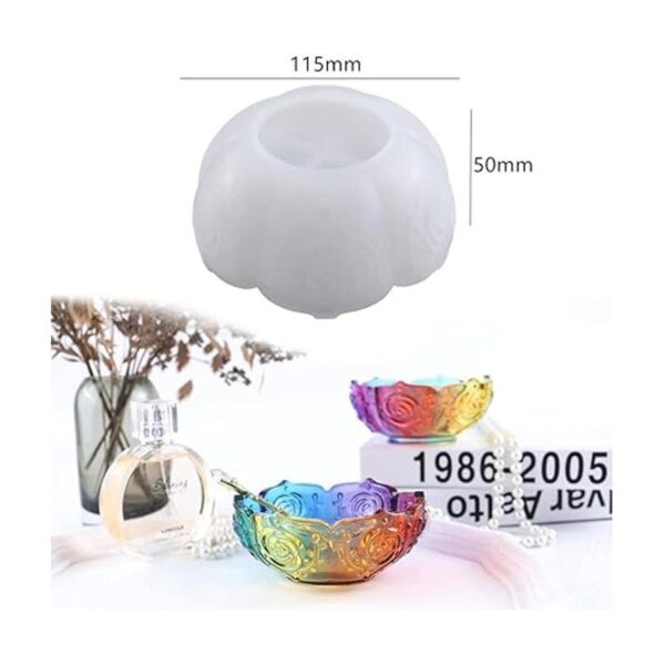 Anlanangel Molde de resina para cuenco de té molde de_2