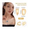 Beebeecraft 100 piezas de cierre de collar chapado en oro