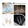 Beebeecraft 10 pares de ganchos de plata de ley 925 con