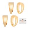 Beebeecraft 100 piezas de cierre de collar chapado en oro