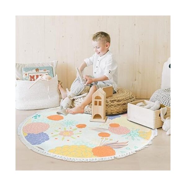 NECHEGI 4ft 3ft 2ft Round Rug for Bedroom Soft Area Rug