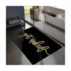 Alfombra de baño negra de secado rápido divertida_5