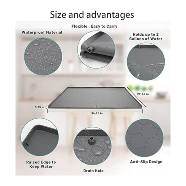 Under Sink Mat Under the Sink Mat Waterproof Flexible