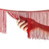 Rydowenna Borde de flecos rojos de 8 pulgadas de ancho 10_3