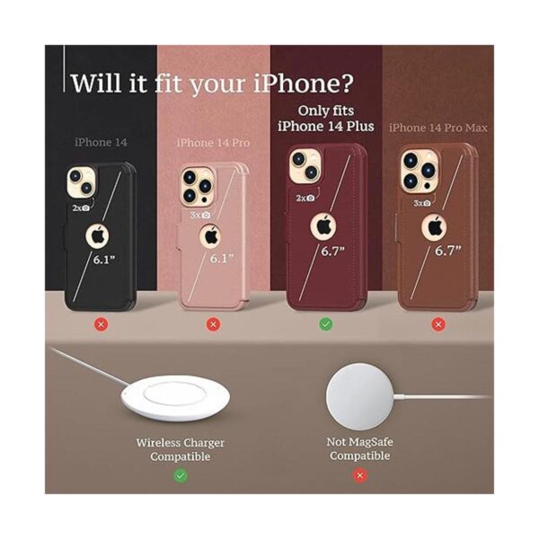 LUPA LEGACY Funda tipo cartera para iPhone 14 Plus para_3