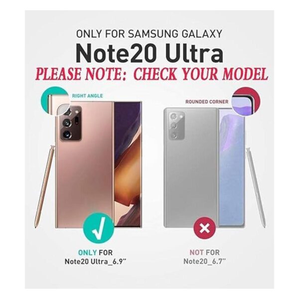 HONGAMY Funda para Galaxy Note 20 Ultra con protector de_2