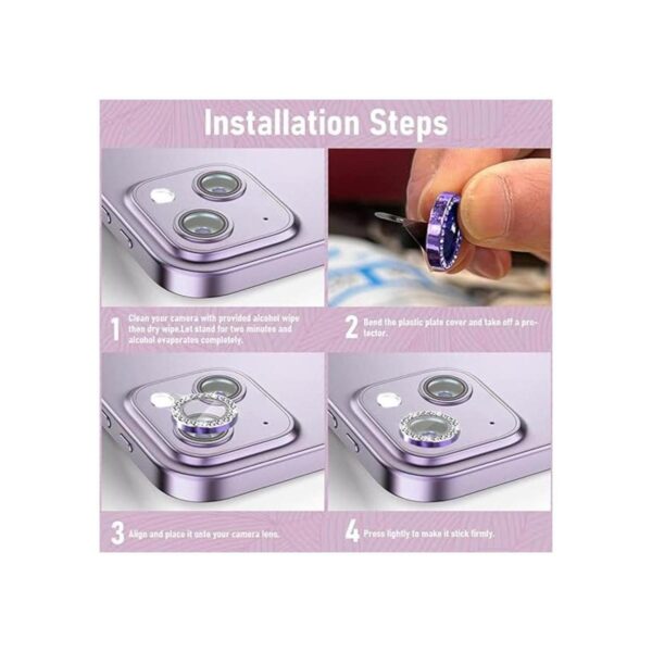 Suoman Protector de lente de cámara para iPhone 14 de 6.1_5