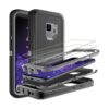 HONGAMY Funda para Galaxy S9 con protector de pantalla de_1