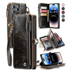Defencase Funda tipo cartera para iPhone 14 Pro Max para_1