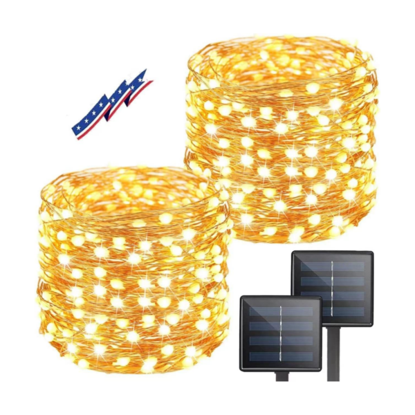 BHCLIGHT Guirnalda de luces solares para exteriores