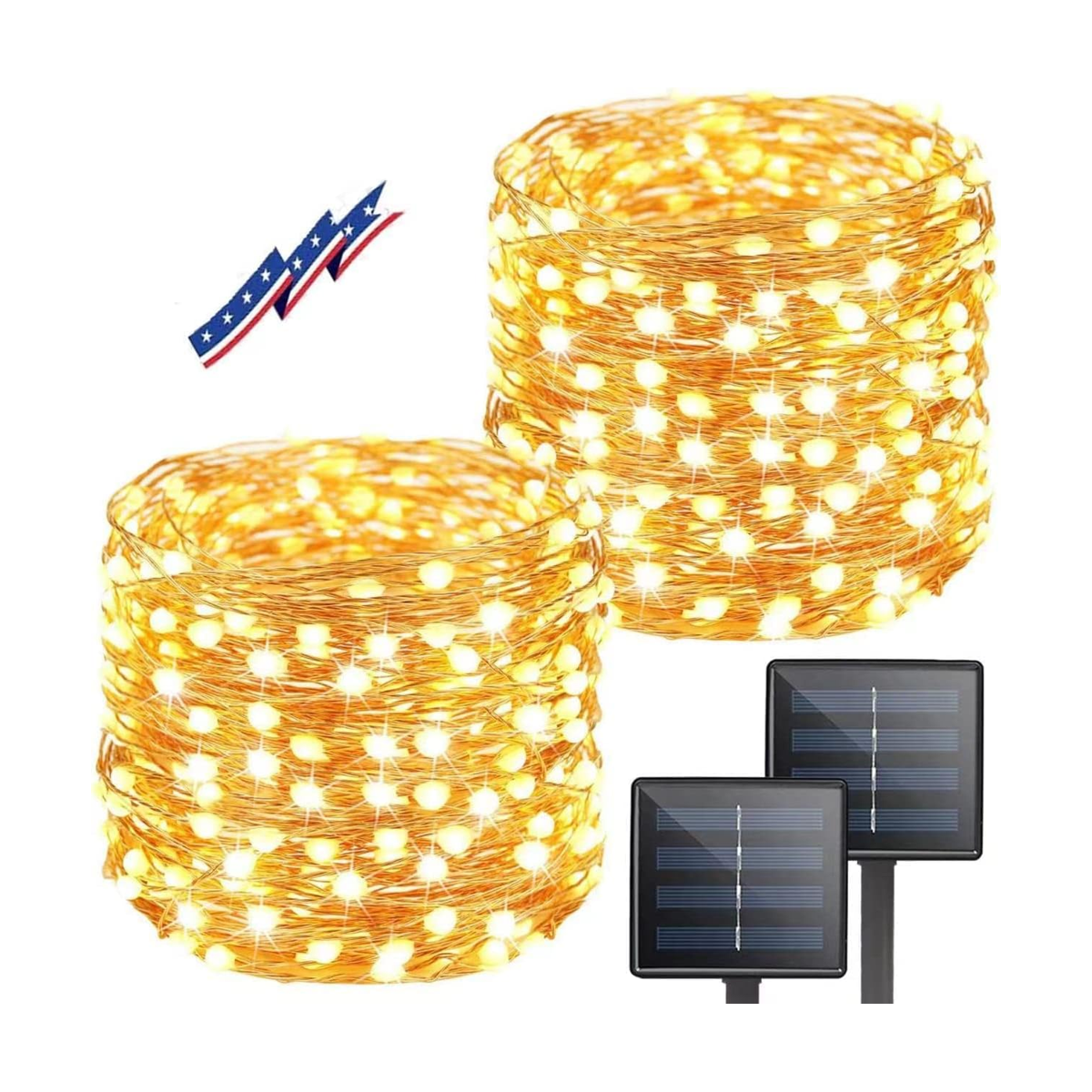 BHCLIGHT Guirnalda de luces solares para exteriores