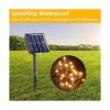 BHCLIGHT Guirnalda de luces solares para exteriores