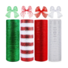 4 rollos de cinta de malla de polietileno de Navidad 10 x