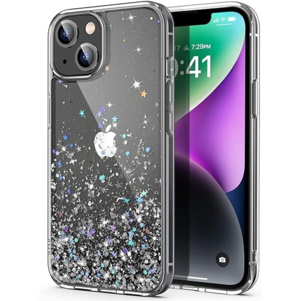 ULAK Funda protectora transparente para iPhone 14 con_1