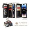 Defencase Funda tipo cartera para iPhone 14 Pro Max para_2