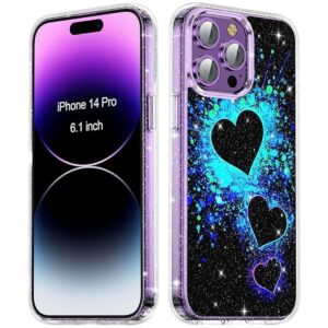 Funda con diseño de corazón de amor para iPhone 14 Pro_1