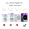 Defencase Funda tipo cartera para iPhone 14 Pro Max para_3