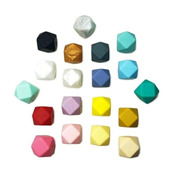 Cuentas hexagonales de silicona cuentas de silicona de_3
