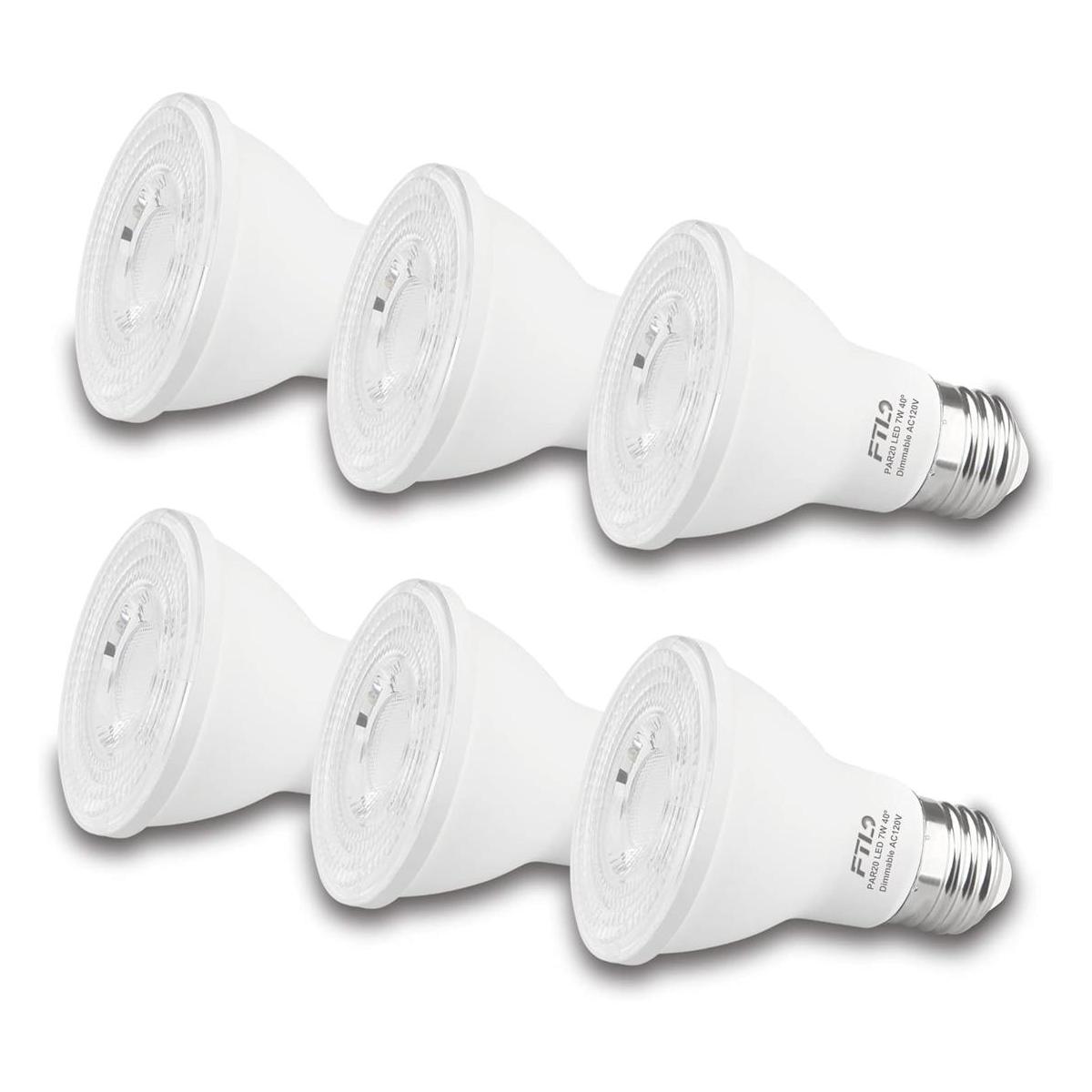 FTL PAR20 Bombillas LED de 5000 K luz diurna blanca 7 W