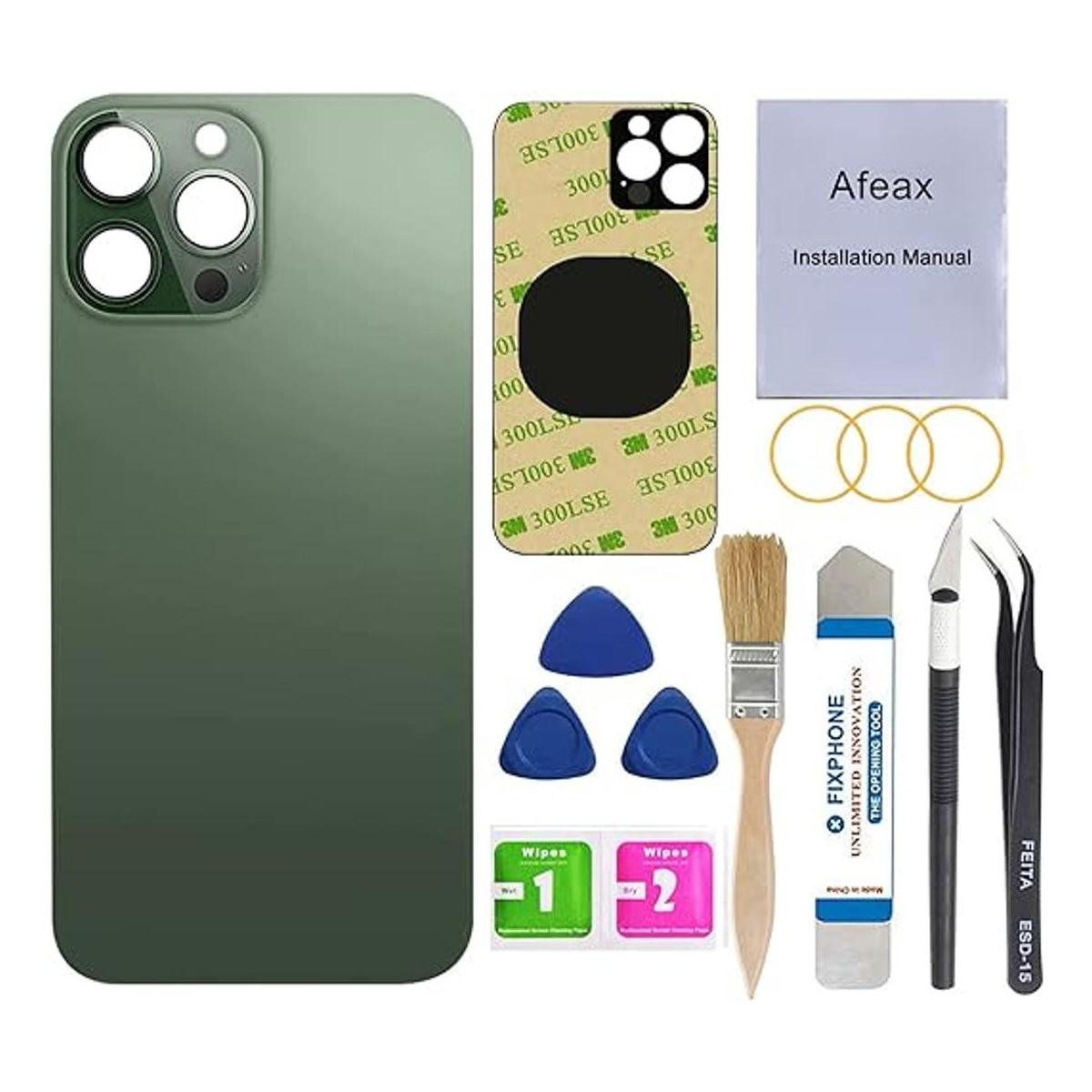 Perzework Reemplazo de vidrio trasero para iPhone 13 Pro