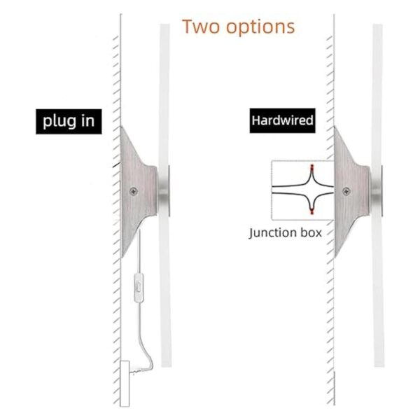 KICAAO Juego de dos apliques de pared moderno aplique de_4