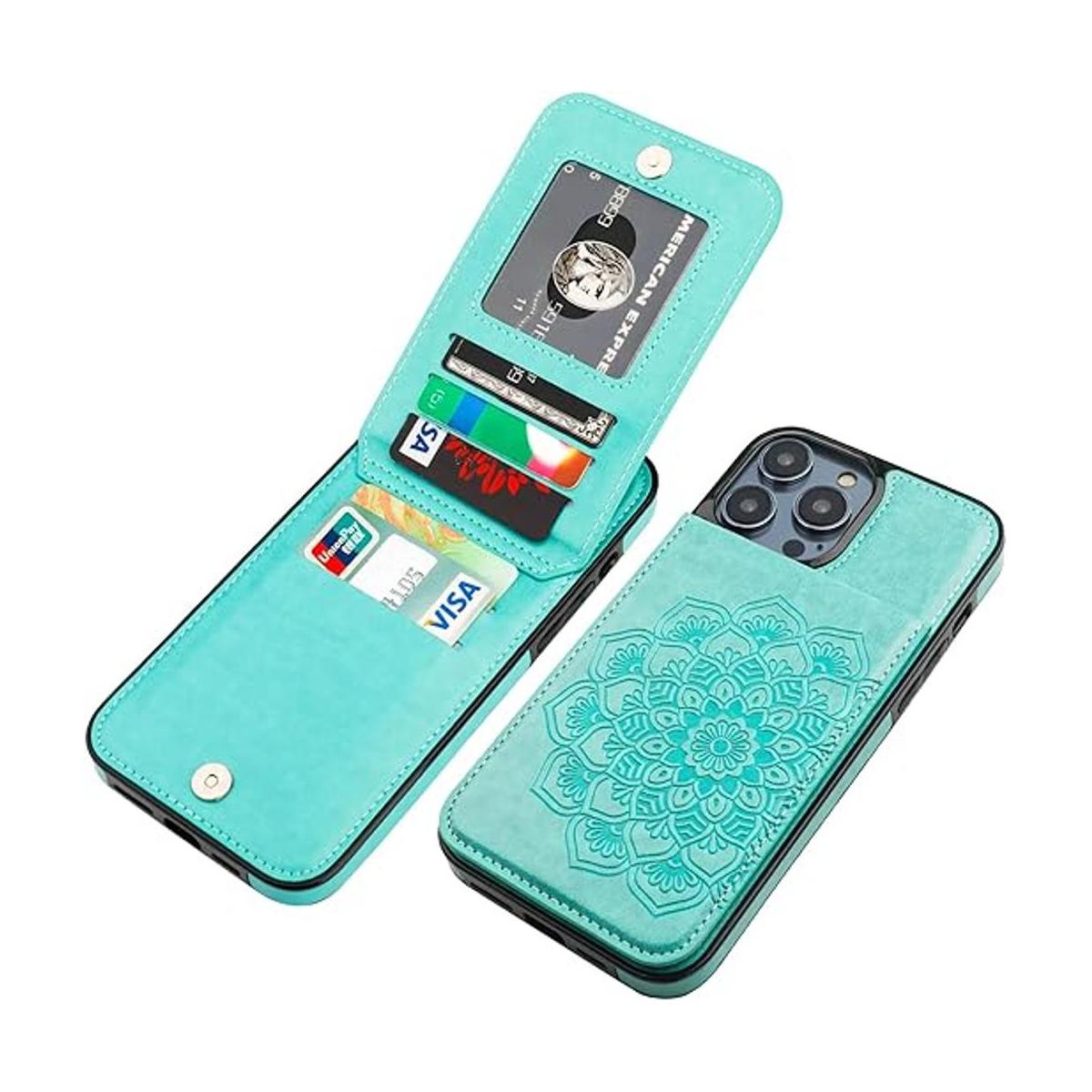 Vaburs Funda tipo cartera para iPhone 14 Pro Max funda