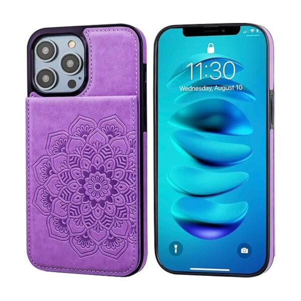 Vaburs Funda tipo cartera para iPhone 14 Pro funda con_3