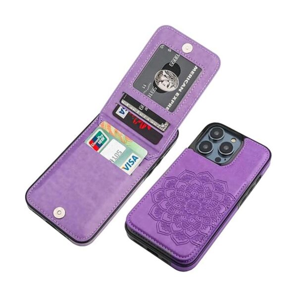 Vaburs Funda tipo cartera para iPhone 14 Pro funda con_1