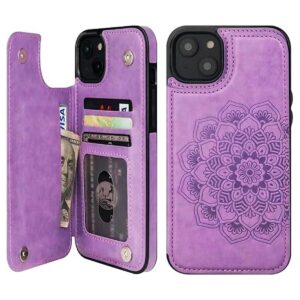 Vaburs Funda compatible con iPhone 14 Plus con tarjetero_1