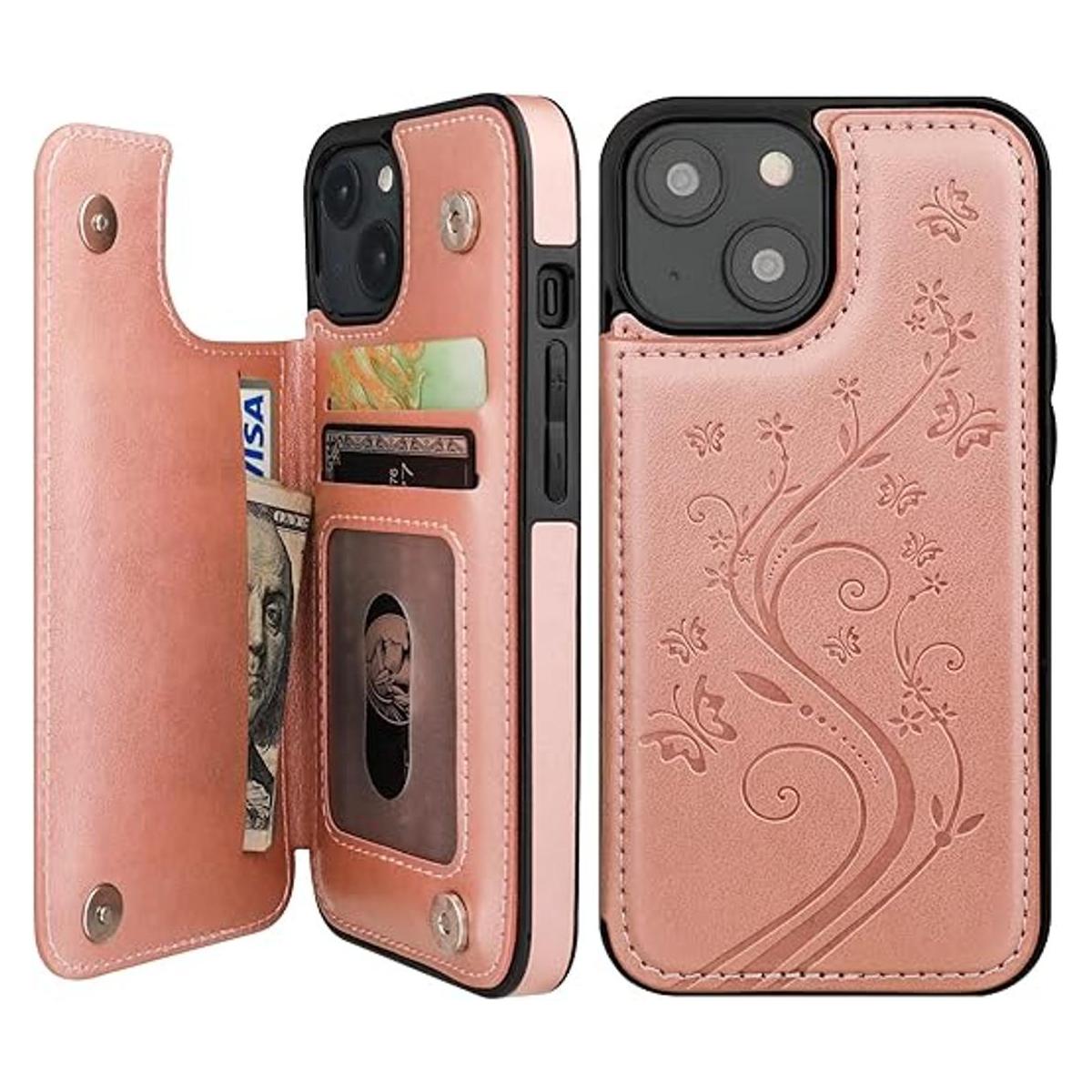 Vaburs Funda compatible con iPhone 14 con tarjetero y