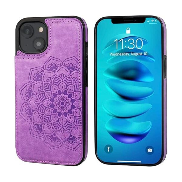 Vaburs Funda compatible con iPhone 14 Plus con tarjetero_3