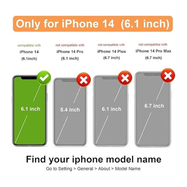 Vaburs Funda compatible con iPhone 14 con tarjetero y_2