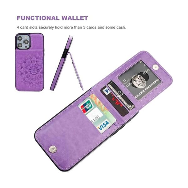 Vaburs Funda tipo cartera para iPhone 14 Pro funda con_4