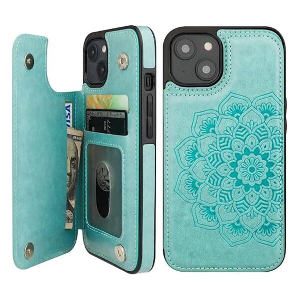 Vaburs Funda compatible con iPhone 14 con tarjetero_1