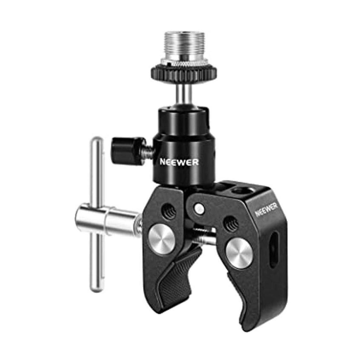 NEEWER Mini cabezal de bola articulado con abrazadera de