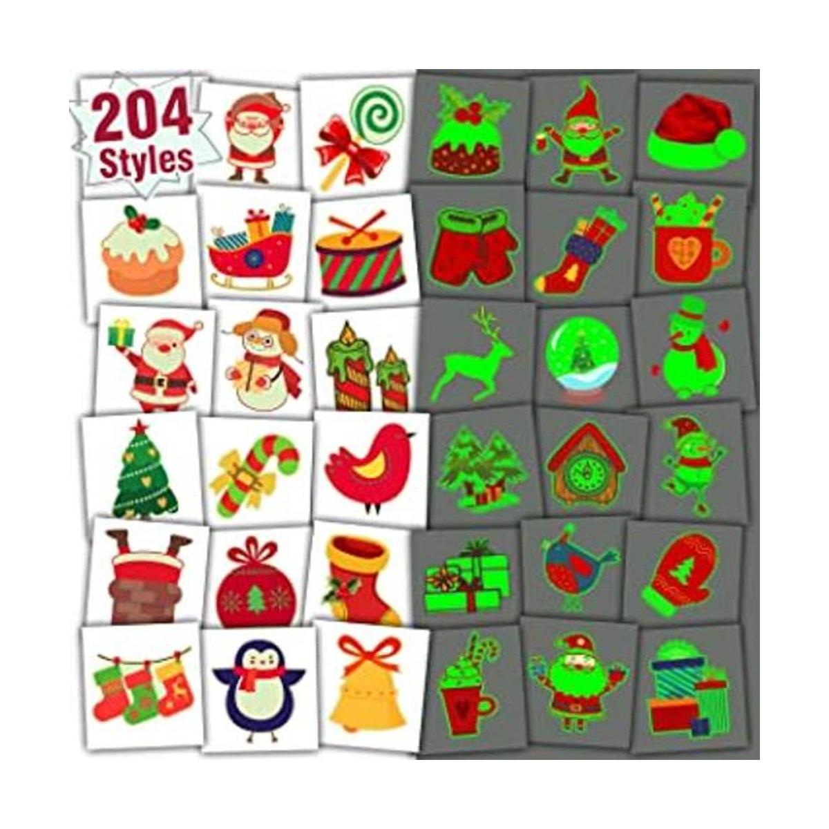 Partywind 204 tatuajes de Navidad envueltos