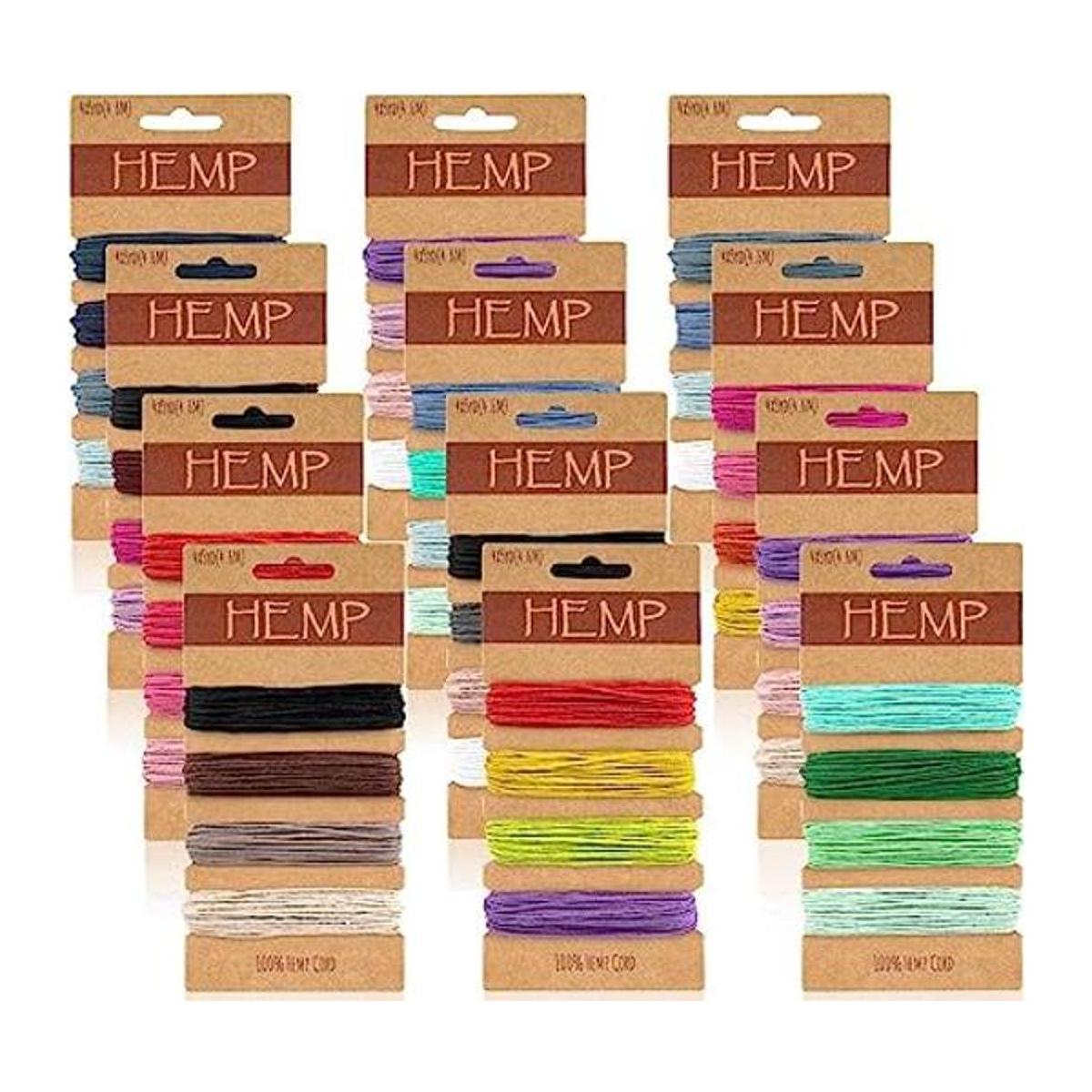 Cordón de hilo de 48 colores para hacer joyas cordón de