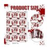 AnyDesign 10 hojas de cuero sintético con temática de