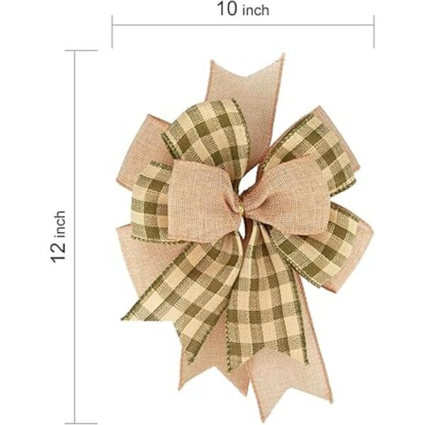 Meseey 2 cintas de lazo grande de 12 x 10 pulgadas con