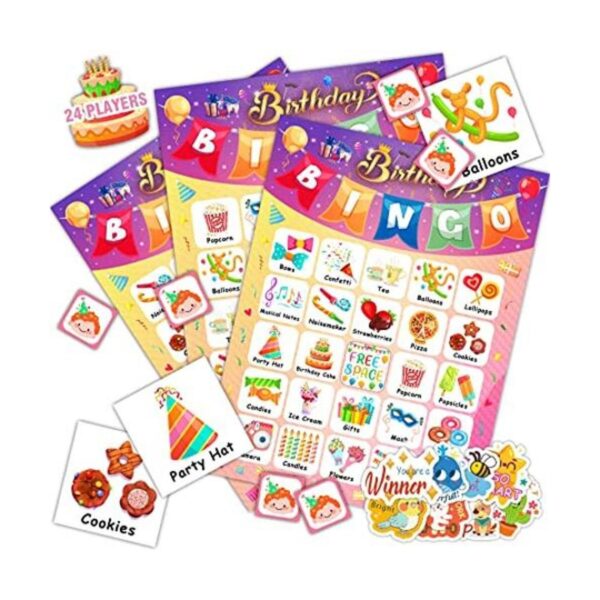 Juego de bingo de cumpleaños 39 piezas juego de búsqueda_1