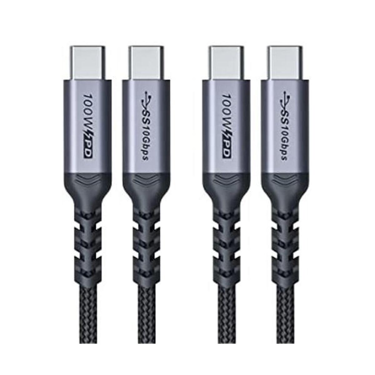 SUMPK Cable de carga rápida C a C de 6 pies cable de