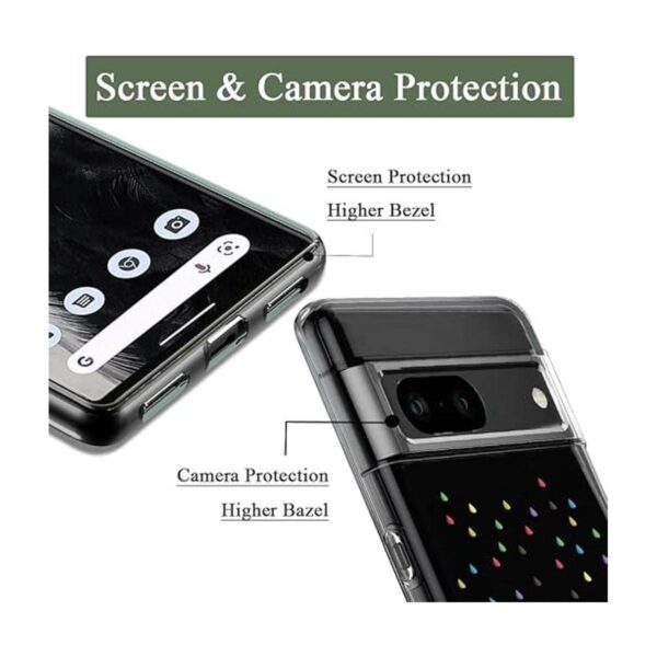 Unov Funda compatible con Pixel 7 transparente con diseño_2