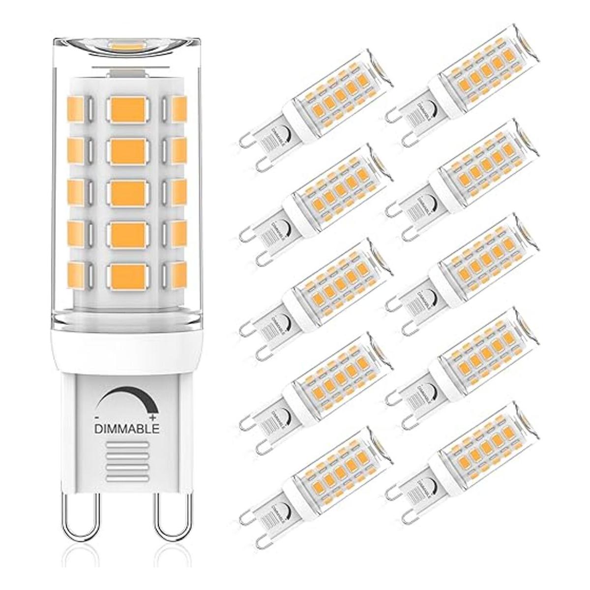 Umleeddlt Bombilla LED G9 regulable de 4 W equivalente a