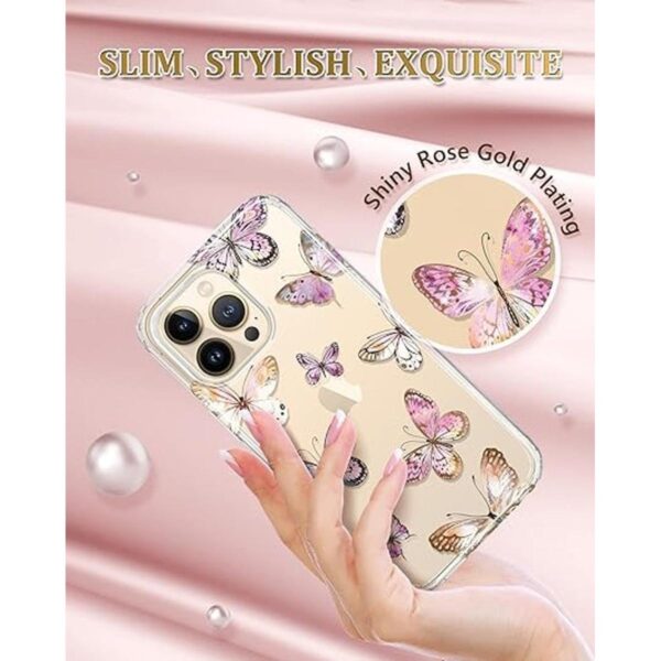 JIAXIUFEN Funda transparente compatible con iPhone 14 Pro_2