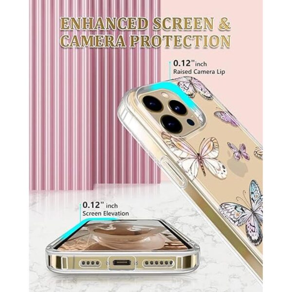 JIAXIUFEN Funda transparente compatible con iPhone 14 Pro_4