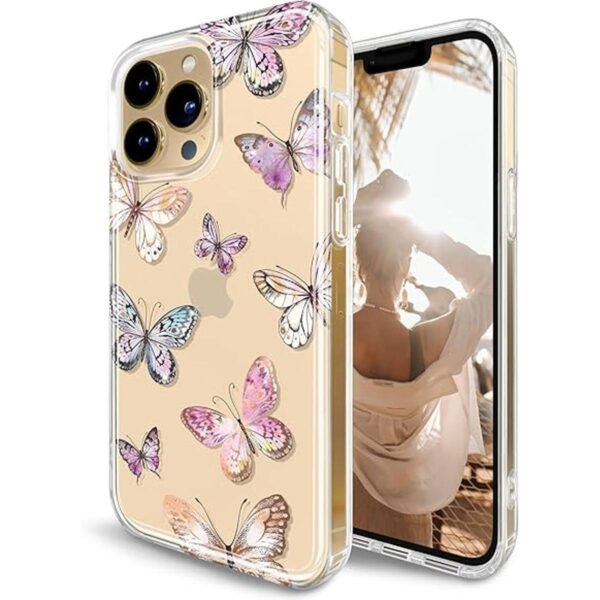 JIAXIUFEN Funda transparente compatible con iPhone 14 Pro_1