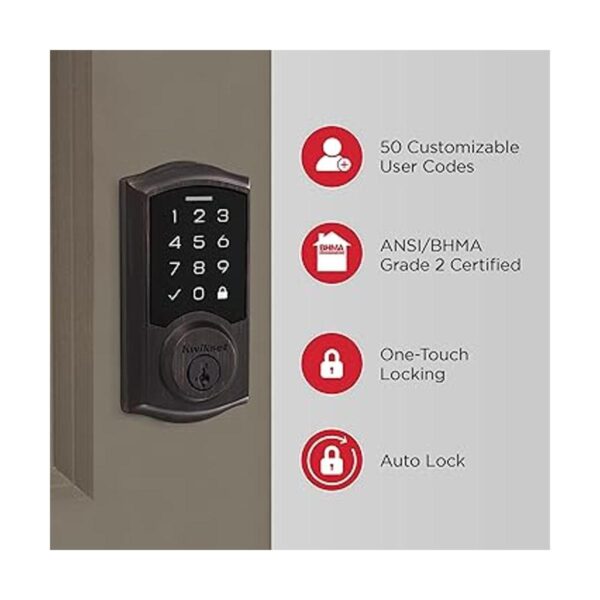 Kwikset SmartCode 270 Cerrojo de seguridad electrónico_5